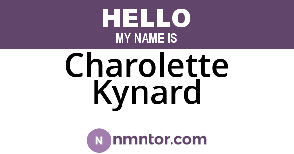 Charolette Kynard