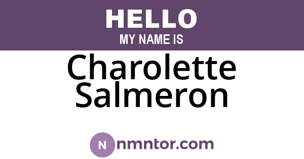 Charolette Salmeron