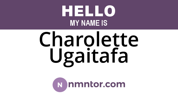 Charolette Ugaitafa
