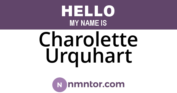 Charolette Urquhart