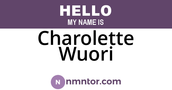 Charolette Wuori