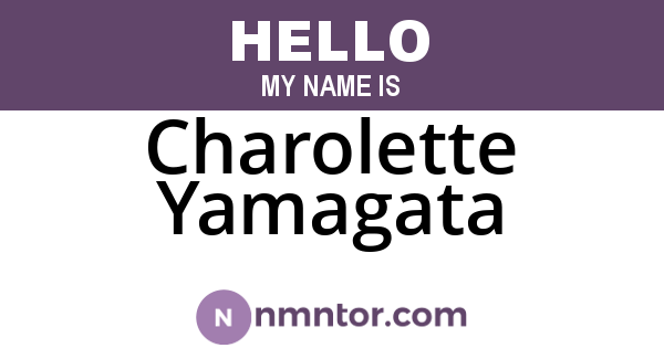 Charolette Yamagata
