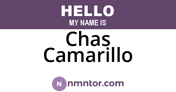 Chas Camarillo