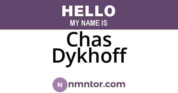 Chas Dykhoff