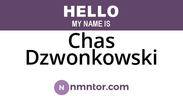 Chas Dzwonkowski