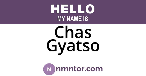 Chas Gyatso