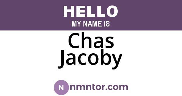 Chas Jacoby