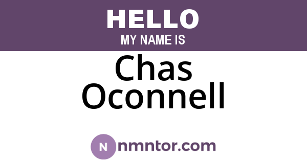 Chas Oconnell