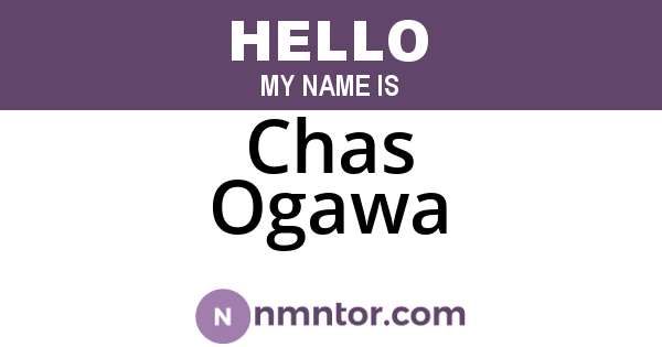Chas Ogawa