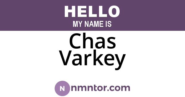 Chas Varkey