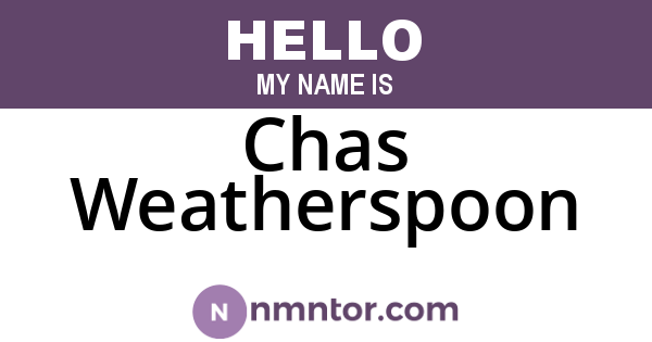 Chas Weatherspoon