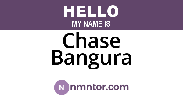 Chase Bangura
