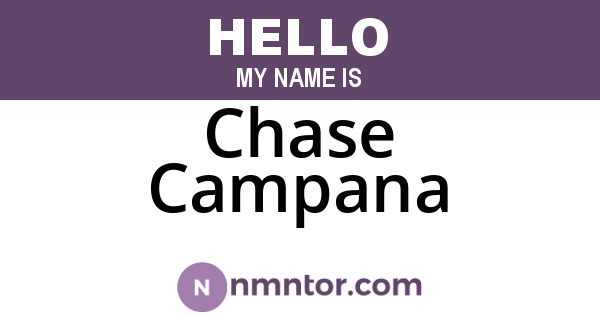 Chase Campana