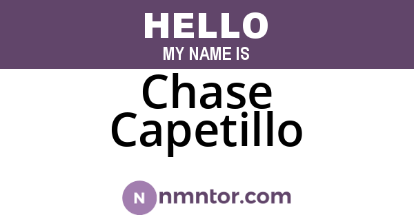 Chase Capetillo