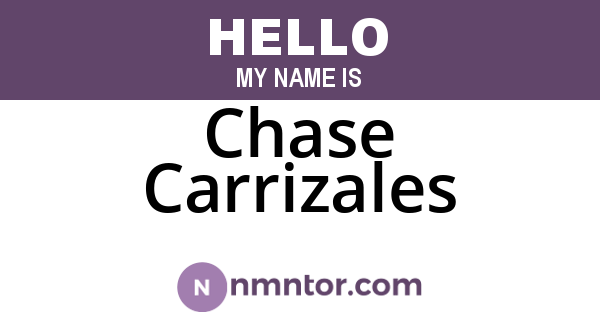 Chase Carrizales