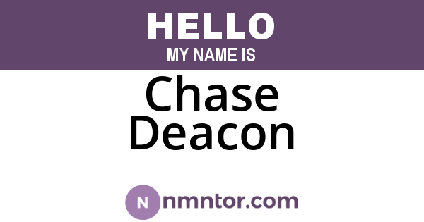 Chase Deacon