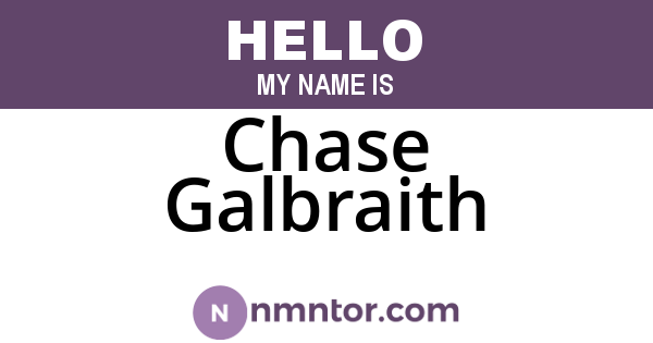 Chase Galbraith