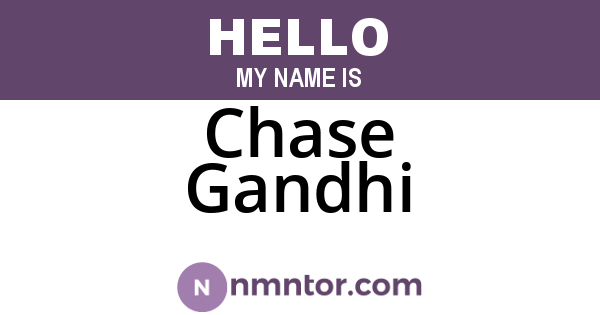 Chase Gandhi