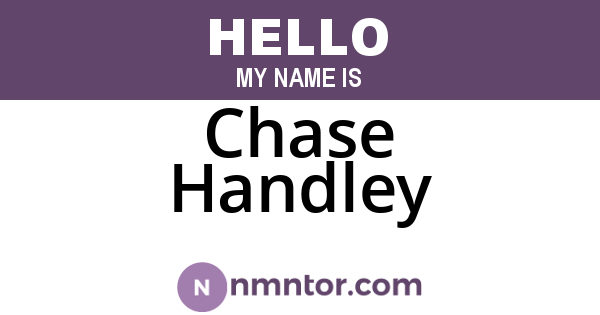 Chase Handley