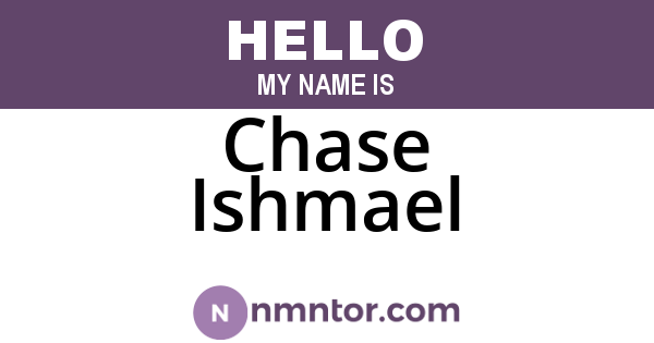 Chase Ishmael