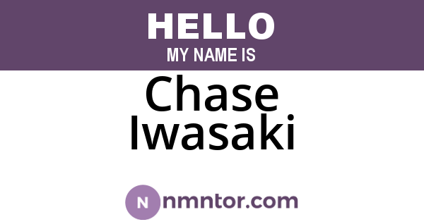 Chase Iwasaki