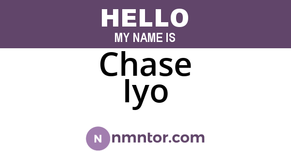 Chase Iyo