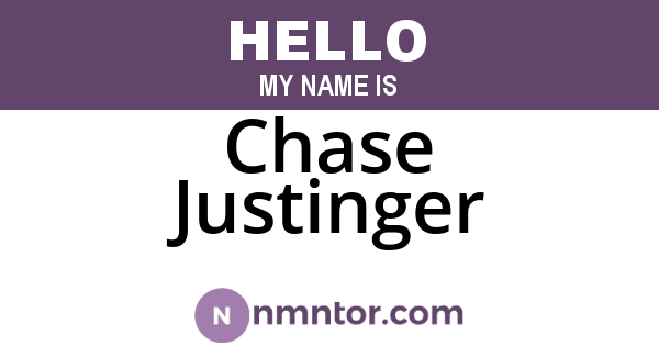 Chase Justinger