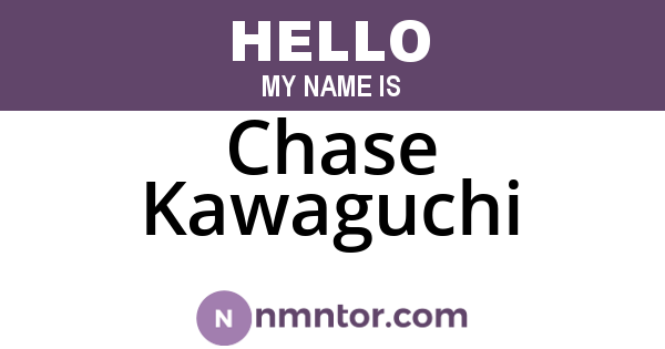 Chase Kawaguchi