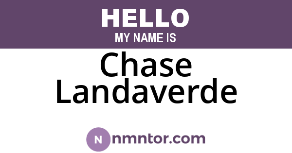 Chase Landaverde