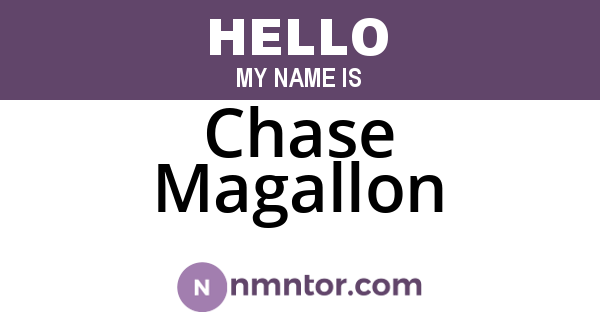 Chase Magallon