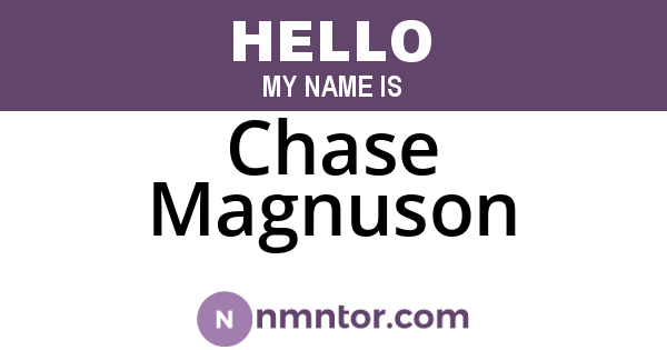 Chase Magnuson
