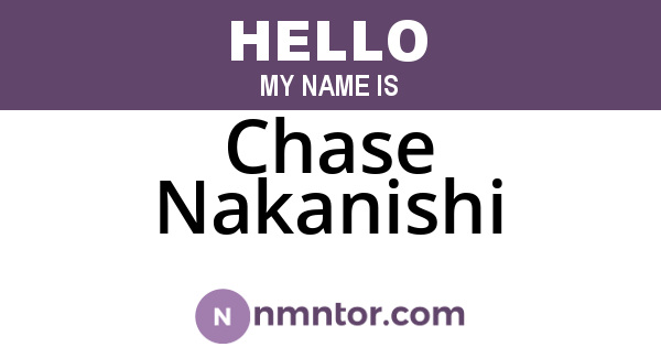 Chase Nakanishi