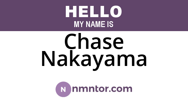 Chase Nakayama