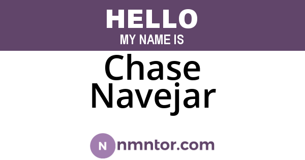 Chase Navejar