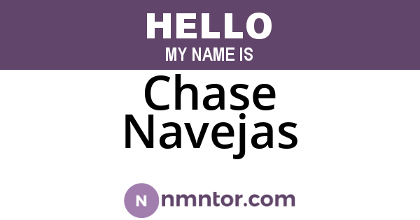Chase Navejas