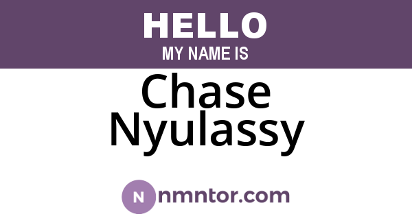 Chase Nyulassy