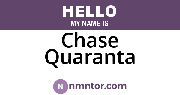 Chase Quaranta