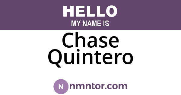 Chase Quintero