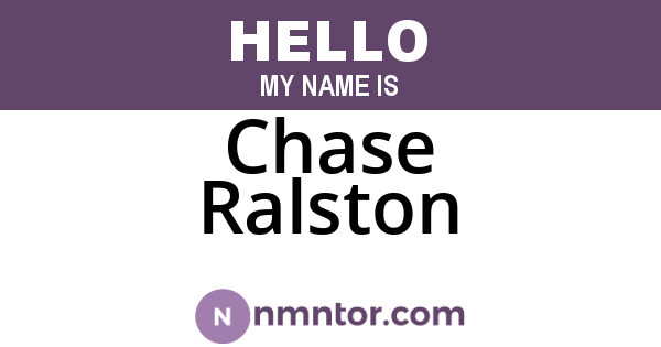 Chase Ralston