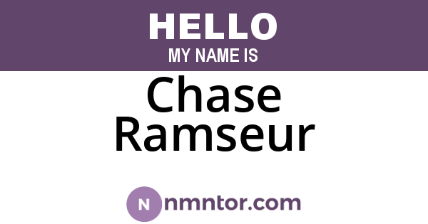 Chase Ramseur