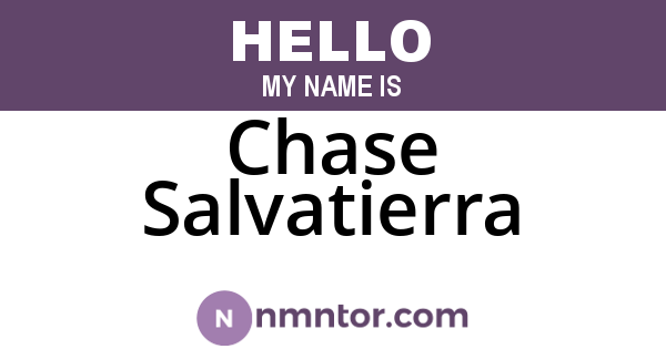 Chase Salvatierra