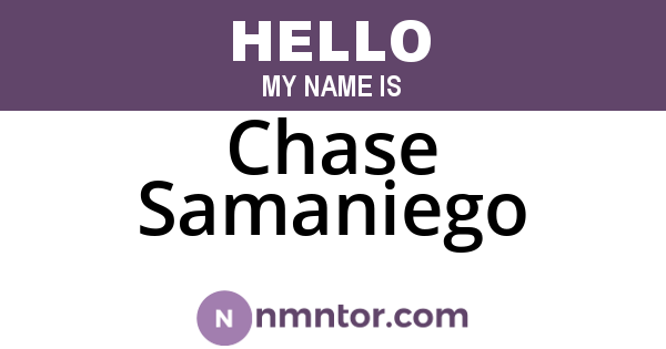 Chase Samaniego