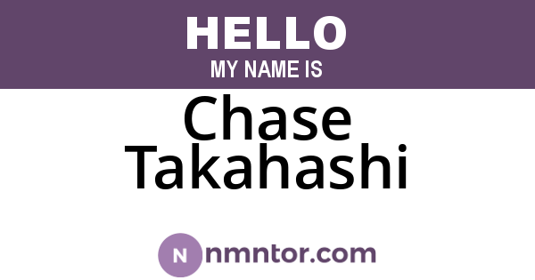Chase Takahashi