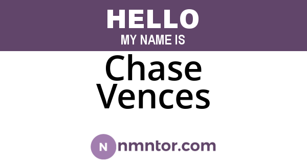 Chase Vences