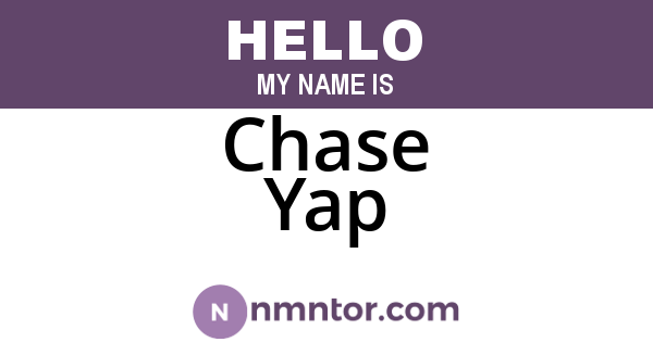 Chase Yap
