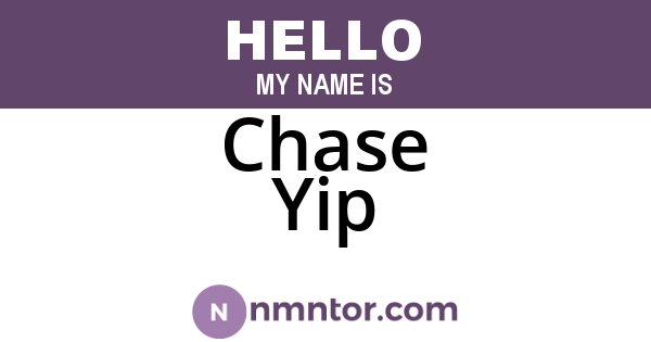 Chase Yip