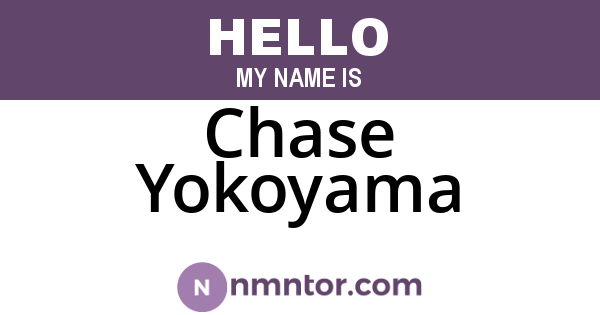 Chase Yokoyama