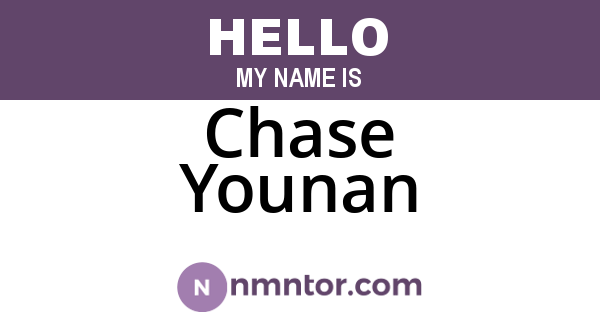 Chase Younan