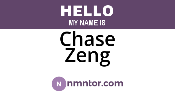 Chase Zeng