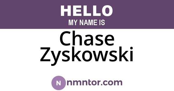 Chase Zyskowski